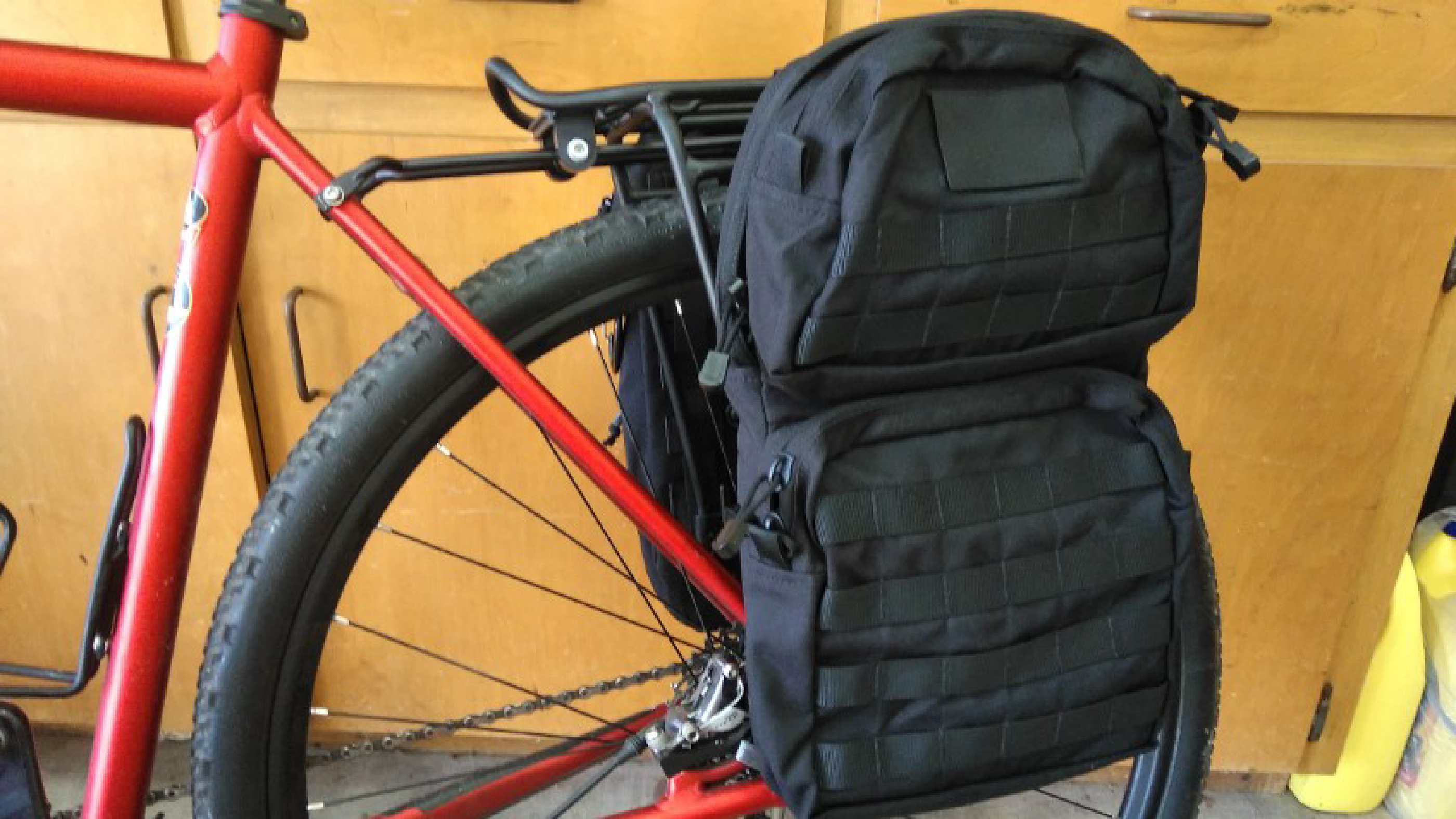 Turning Tactical Bags into Bicycle Panniers