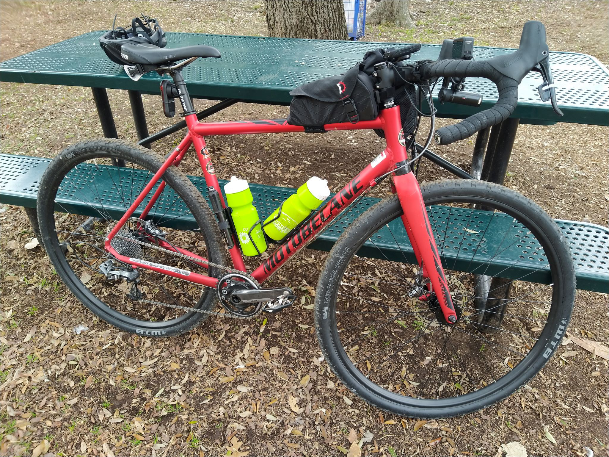 2018 Motobecane Mulekick CX Pro, in Lava Red